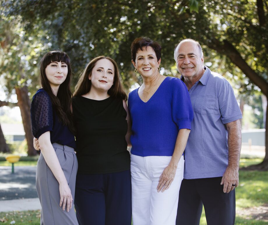 Karen Davis with her family in Glendora